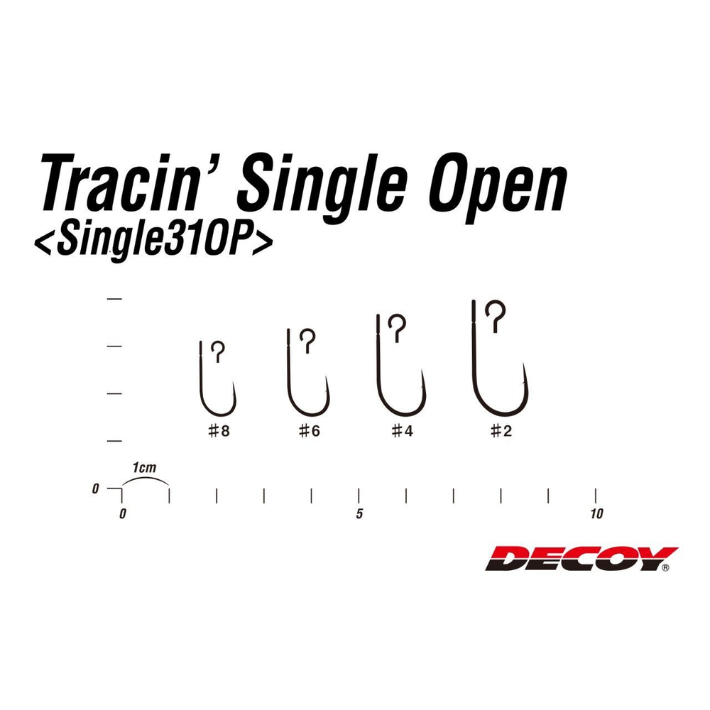 Крючок Decoy одинарный SINGLE31 OP Tracin' Single #6 (в упаковке 10 штук)