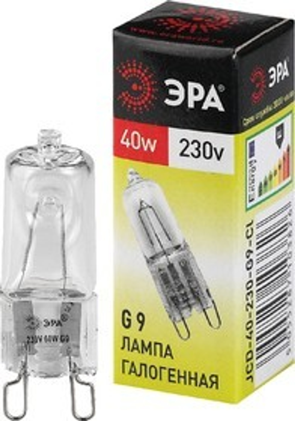 Лампа галогенная G9-JCD-40-230V-Cl 40Вт капсула G9 230В