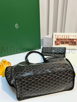 Черная двухсторонняя сумка шоппер Anjou GM Maison Goyard