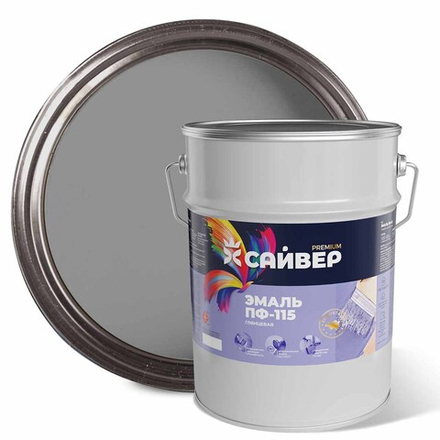 САЙВЕР Эмаль ПФ-115 Светло-серая 5кг ГОСТ 6465-76