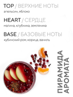Свеча ароматическая WALNUT в подсвечникев форме грецкого ореха "Карамельный попкорн"