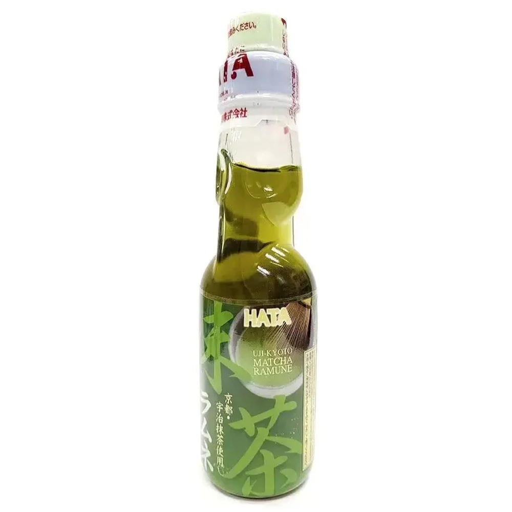 Газированный напиток HATA KOSEN Рамуне со вкусом чая матча 200мл