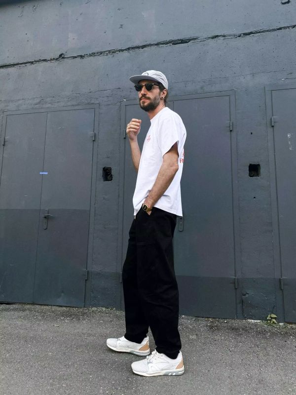 Брюки Workwear Twill Joggers Черные - фото 2