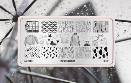 Пластина для стемпинга Go! Stamp 242 Sweater Weather