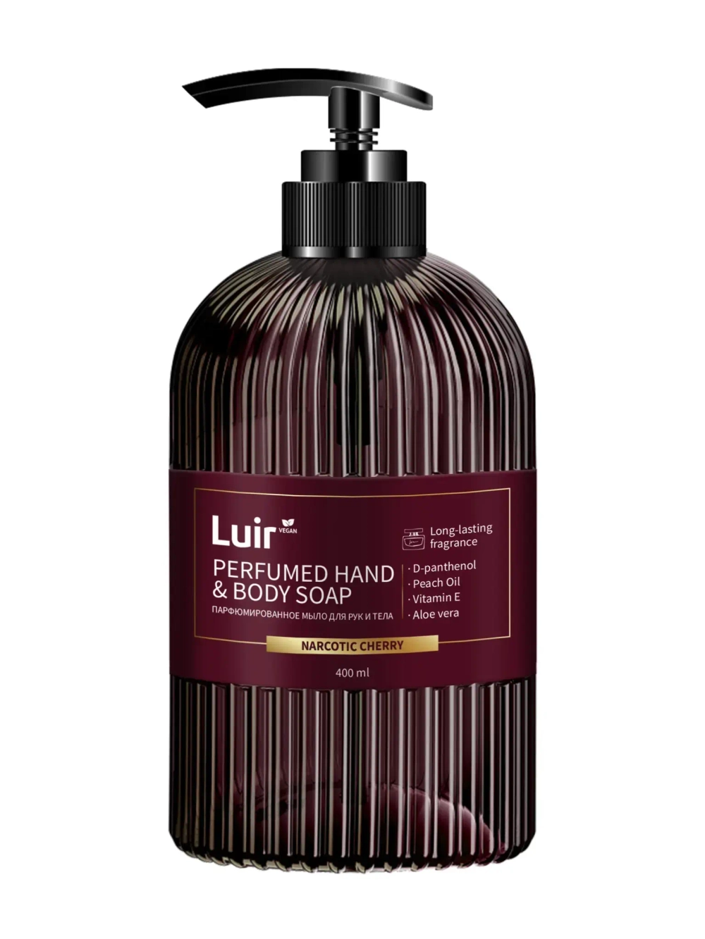 Мыло жидкое для рук и тела парфюмир. LUIR Narcotic Cherry 400 мл