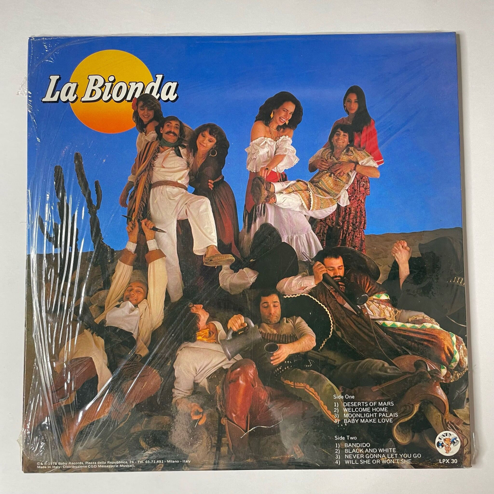 Винтажная виниловая пластинка LP La Bionda Bandido (Italy 1979) Deserts Of Mars