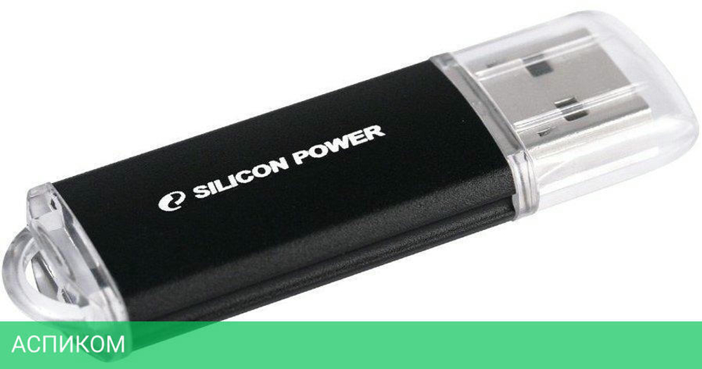 USB Flash-накопитель Silicon-Power Ultima II I-Series 64Gb черный (SP064GBUF2M01V1K)