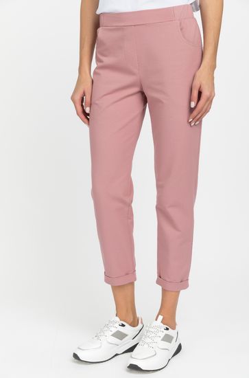 Брюки женские повседневные укороченные с карманами Лори B1170-O31,розовый