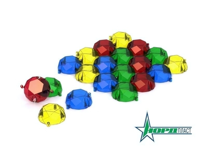 Напольная мозаика "Бриллиант" прозрач.(Нордпласт)