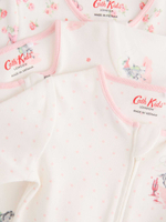 Комбинезон / Cлип для малышей Next B86-038, 3 шт., Бежевый, Светло-розовый