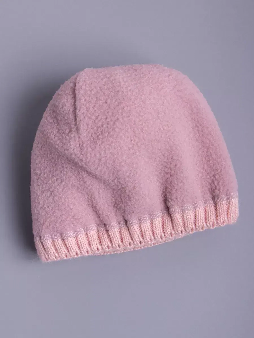 Шапка для девочки зимняя вязаная с помпоном