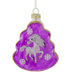 GAEM Украшение новогоднее "Елочка с лошадкой", L8 W2,5 H11 см