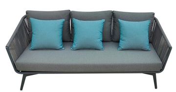 129KN-02613 Диван трехместный "ARIAL" уличный серый 