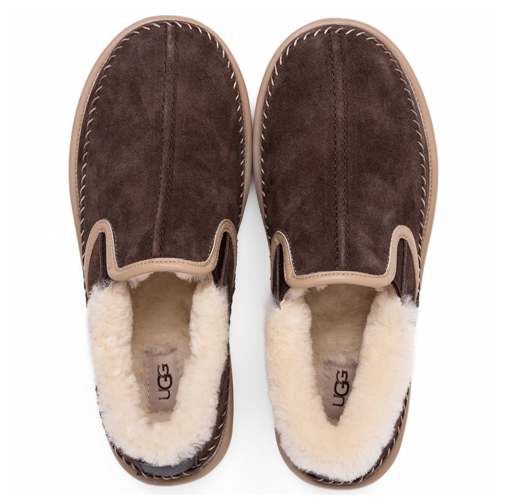 UGG Mens Stitch Slip On Chocolate
