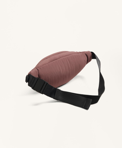 OYSHO Водонепроницаемая нейлоновая поясная сумка, цвет мальвы