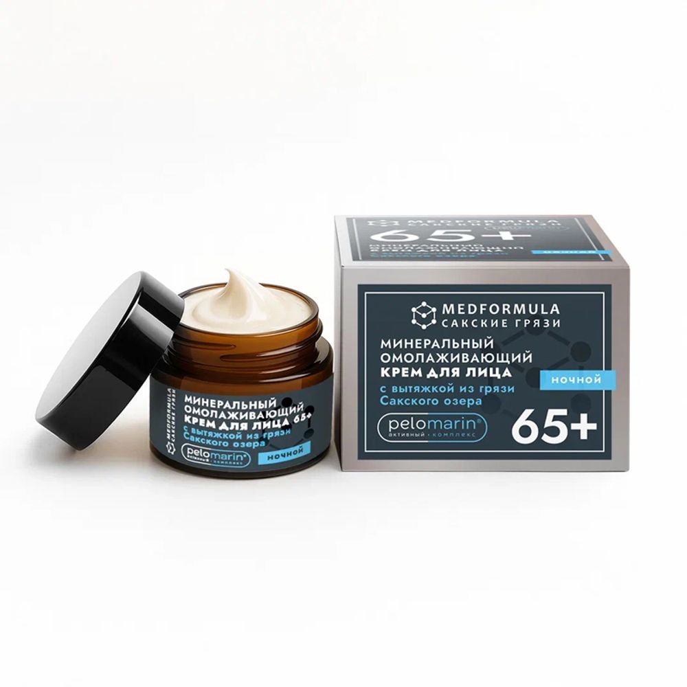 MED FORMULA Минеральный омолаживающий крем для лица ночной 65+