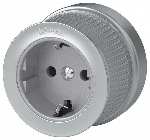 Розетка Werkel WL19-10-01 (матовый хром)