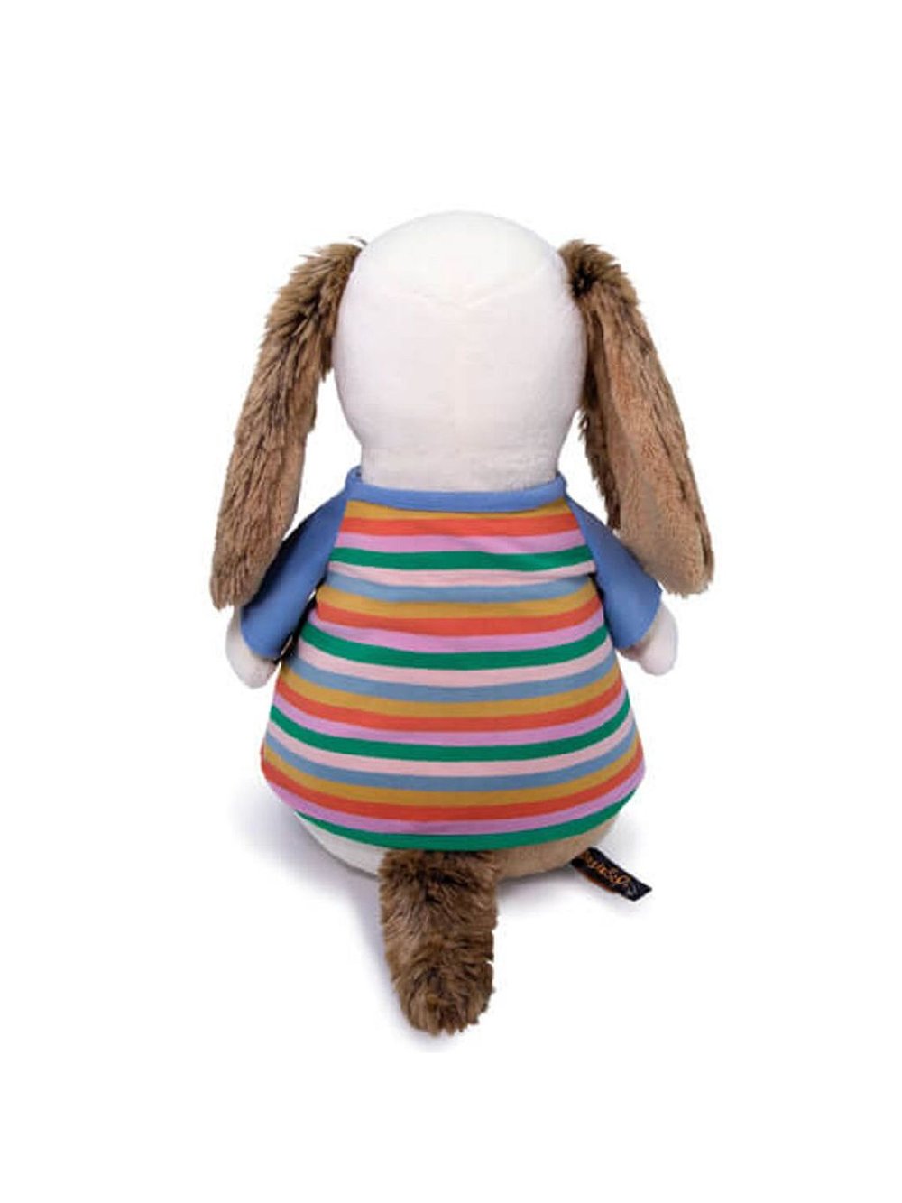 Мягкая игрушка Бартоломей в футболке в полоску 27 см