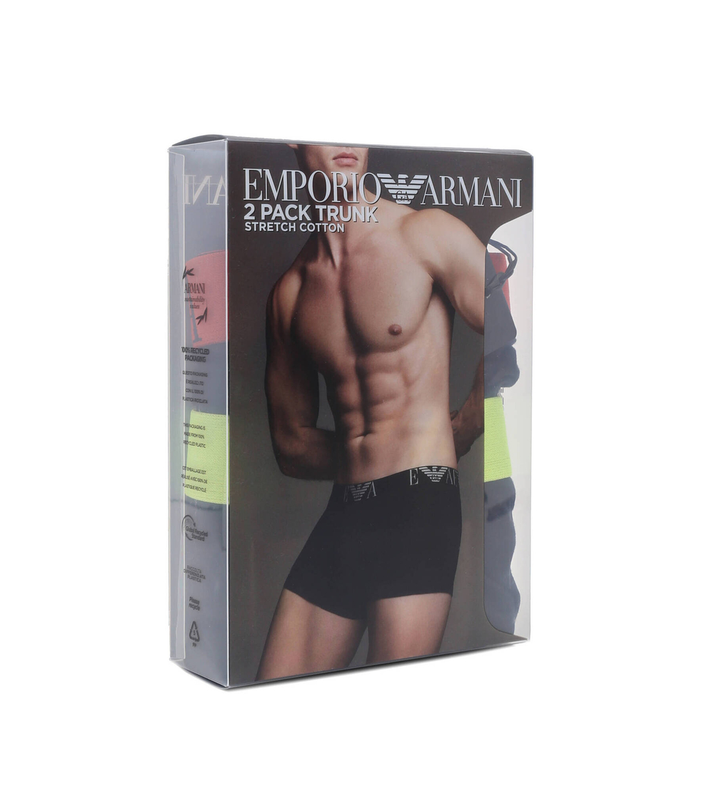 Трусики-боксеры 2шт. Emporio Armani - черный(111210 3F715)