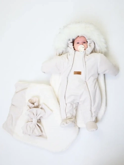 Конверт на выписку новорождённому зимний