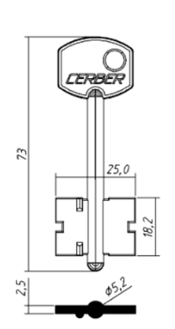 Заготовка дверняк ЦЕРБЕР 1