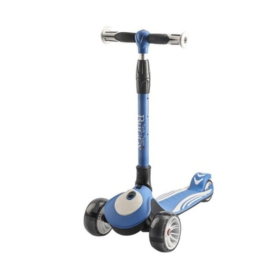 Самокат детский трехколесный светящийся складной Tech Team  Buggy 2020  синий