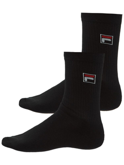 Теннисные носки Fila Long Frottee Socks 2P - черный