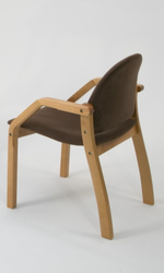 Стул-кресло Zip-mebel Джуно 2.0 натур/коричневый