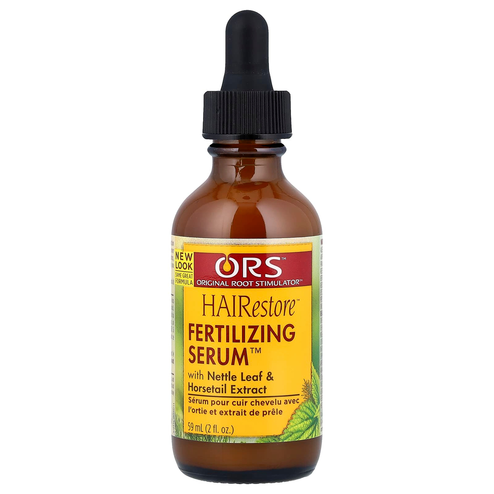ORS, HAIRestore™, Fertilizing Serum™ с экстрактом листьев крапивы и хвоща, для натуральной текстуры волос, для локонов и прядей, 59 мл (2 жидк. унции)