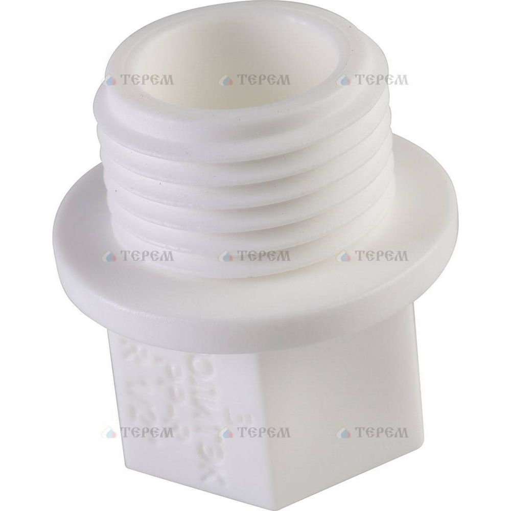 Политэк Политэк White fittings d=25 Заглушка с резьбой 3/4  для полипропиленовых труб под сварку (цвет белый)