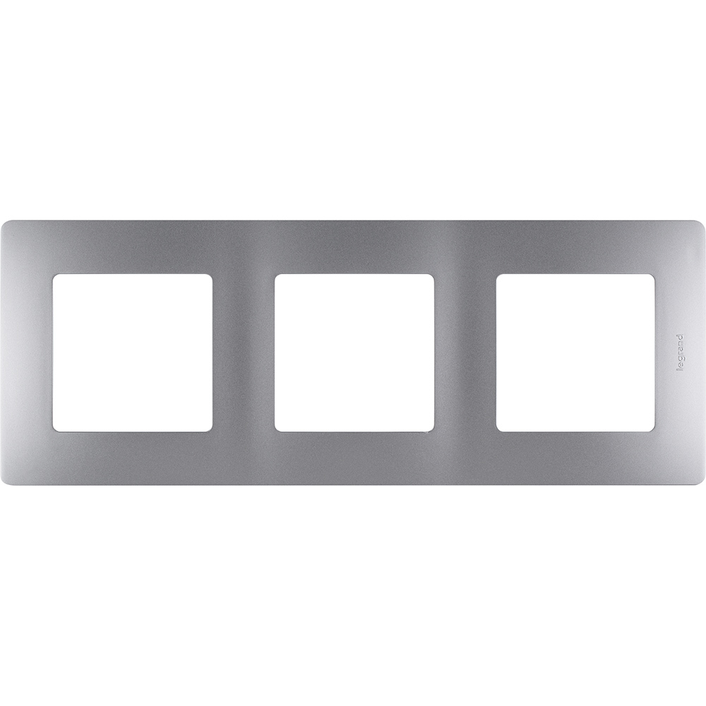 Рамка 3 поста алюминий ETIKA Legrand