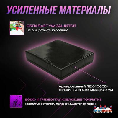 Надувная подушка «SoftLand» для приземлений и отработки трюков, 7,05×5,75×1,35 м