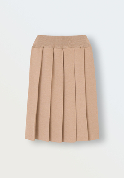Юбка вязаная со складками (бронза)
