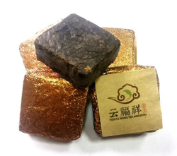 59176 Чай прессованный черный "Пуэр Шу Кофейный кубик" (сяо фан) (без аромика)