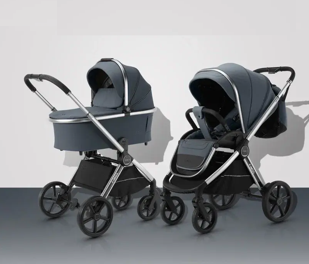 Детская коляска Luxmom FIMOS 999 2в1 (тёмно-серый)