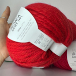 ALPAKA COZY UP - Stock Italy; 15% меринос, 40% альпака, 45% п/а; 47м/100гр Вес моточка 100гр; Цена за моток, цвет: Красный