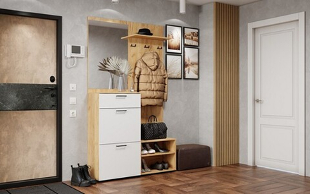 Прихожая Монтана Стиль крафт золотой