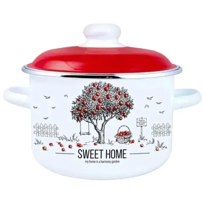 Кастрюля эмалированная 3л «Apple Tree» Appetite