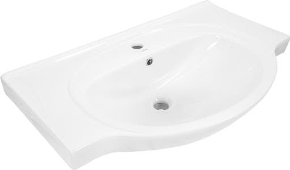 Тумба под раковину, 3 двери, 800, коллекция (Верона, Сersanit Erica, Основной, Белый снег, Молочный глянец)