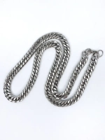 Массивная цепочка толстого плетения из стали