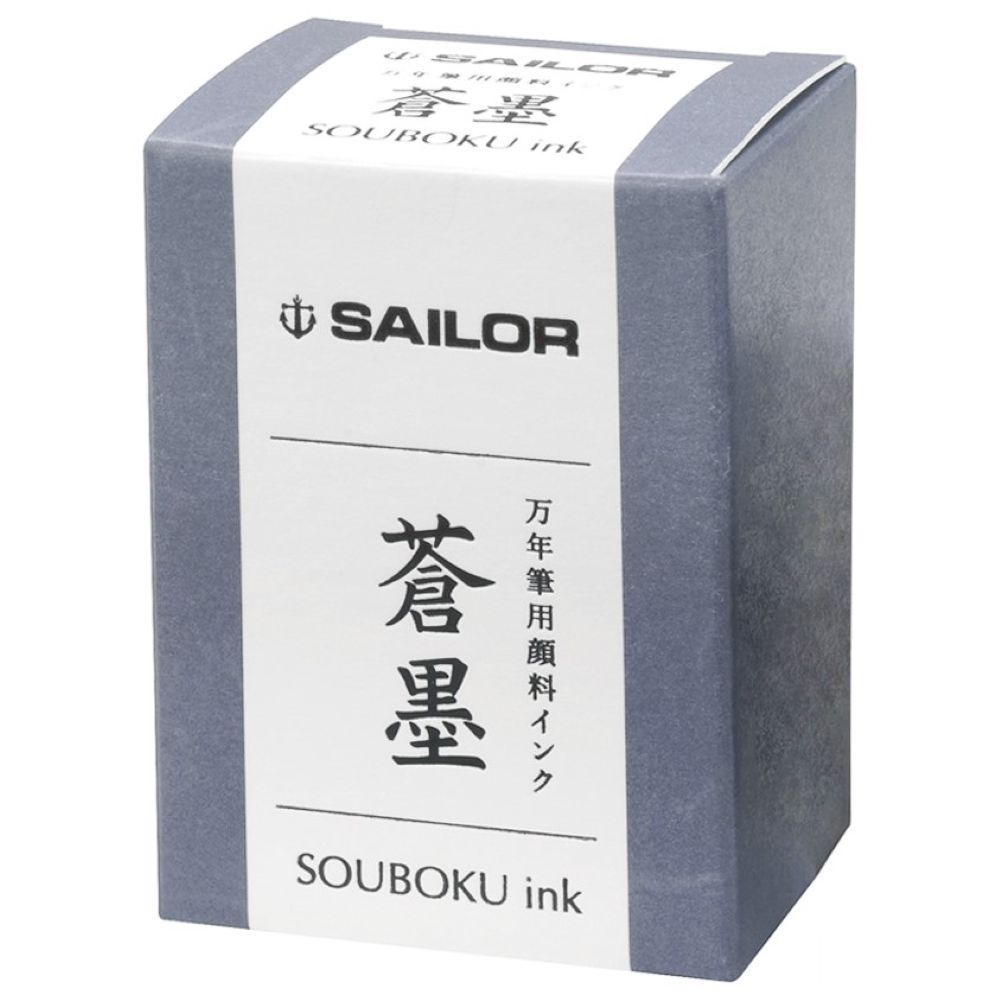 Чернила для перьевых ручек пигментные Sailor Souboku сине-черные 50 мл (13-2002-244) 5