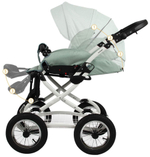 Детская коляска Indigo Barbara 21 Classic 3 в 1 с автокреслом Avionaut Cosmo Grey Ba02 шалфей