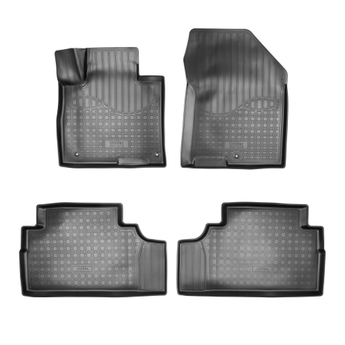 Ковры в салон Norplast/Unidec для Hyundai Santa Fe (2018-), Черный, 7 мест, арт.NPA10-C31-531