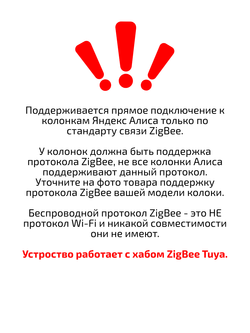 Умная розетка ZigBee 16А с Алисой