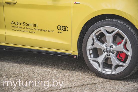Сплиттеры накладок на пороги для AUDI A1 GB S-Line (18-...)