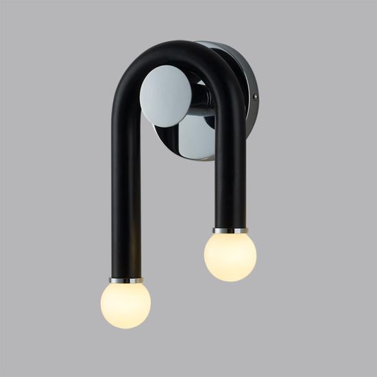 5699/2W MODERNI LN23 119 чёрный, хром Бра E14 2*60W 220V CASPIAN