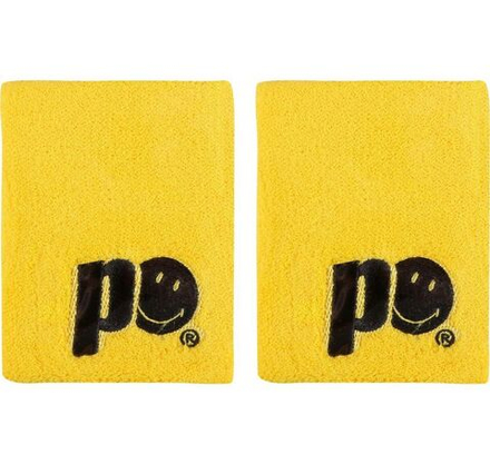 Теннисные напульсники Frotka Prince X Smiley Wristband Long 2P - yellow