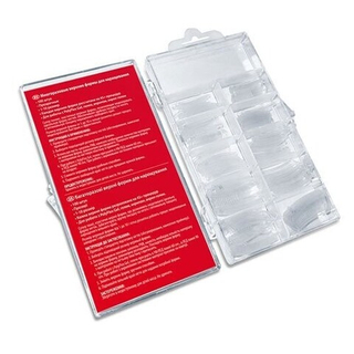 Формы многоразовые верхние для экспресс наращивания / Reusable Upper Nail Forms MOOI, 100 шт