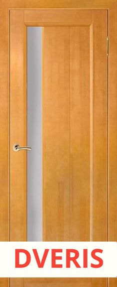 Межкомнатная дверь из массива сосны Вега-6 ПО (Светлый орех)