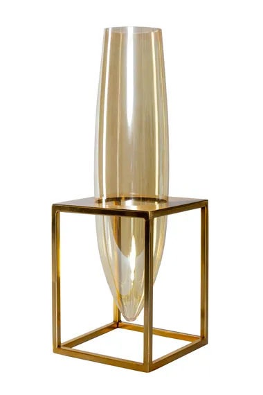 Ваза на золотом подстолье высокая